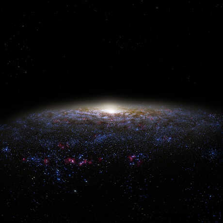 The Milky Way Galaxy as seen from outside.