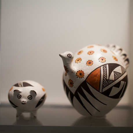 Animal-themed pots from the Elkus Collection