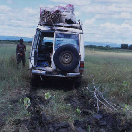 A loaded up field Jeep 