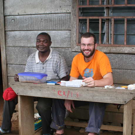Dave Blackburn and Marcel Kouete in Cameroon