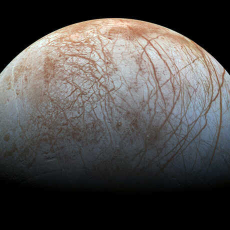 Image of half of Europa in color