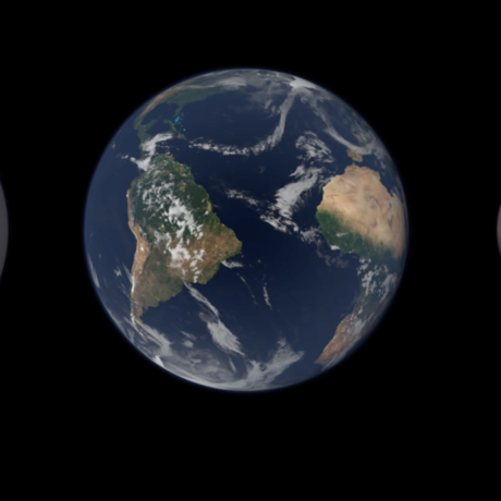 Venus, Earth, Mars