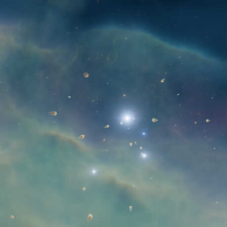 Artist rendering of the Orion Nebula