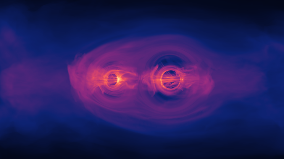 Two merging black holes